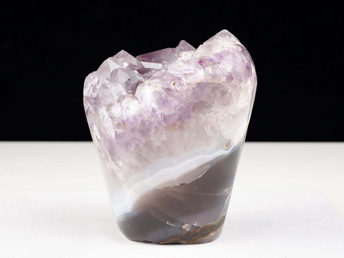 1.1Kg アメジストクラスター 原石 ウルグアイ産 花型 フラワー amethyst 一点物 282-758