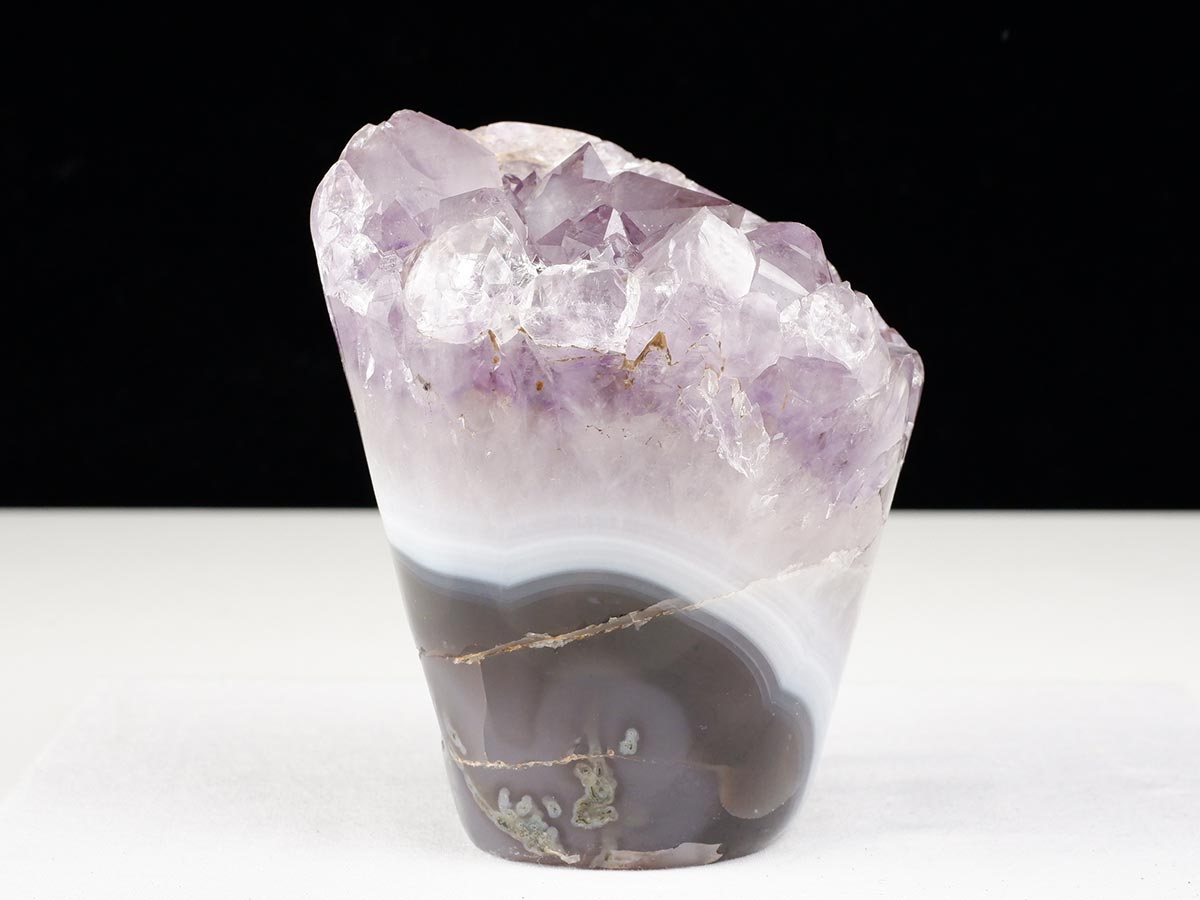 1.1Kg アメジストクラスター 原石 ウルグアイ産 花型 フラワー amethyst 一点物 282-758