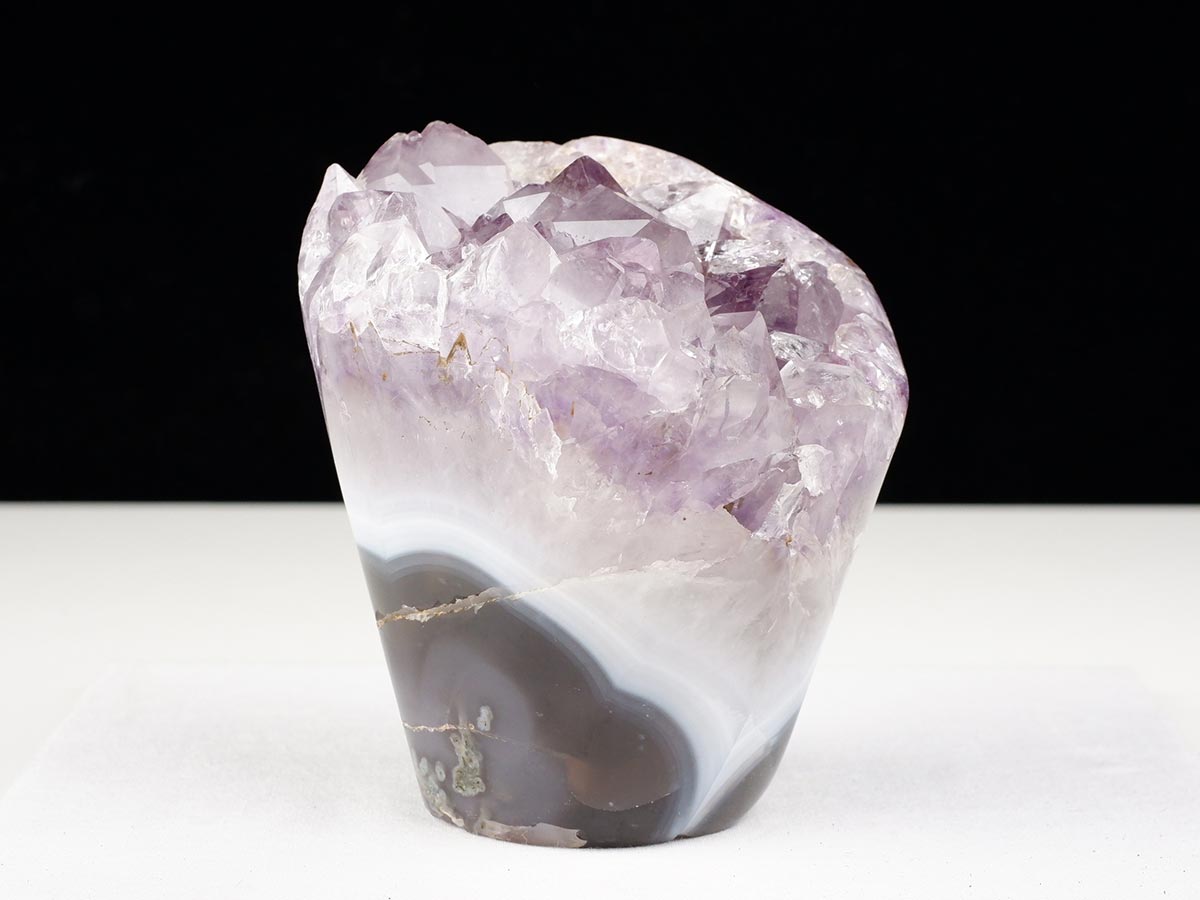 1.1Kg アメジストクラスター 原石 ウルグアイ産 花型 フラワー amethyst 一点物 282-758