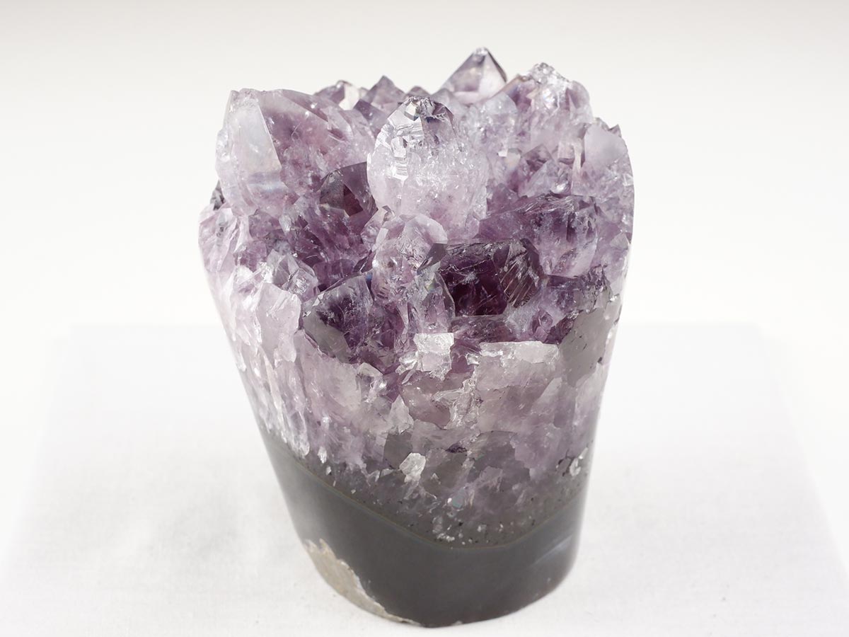 1.4Kg アメジストクラスター 原石 ウルグアイ産 花型 フラワー amethyst 一点物 282-759