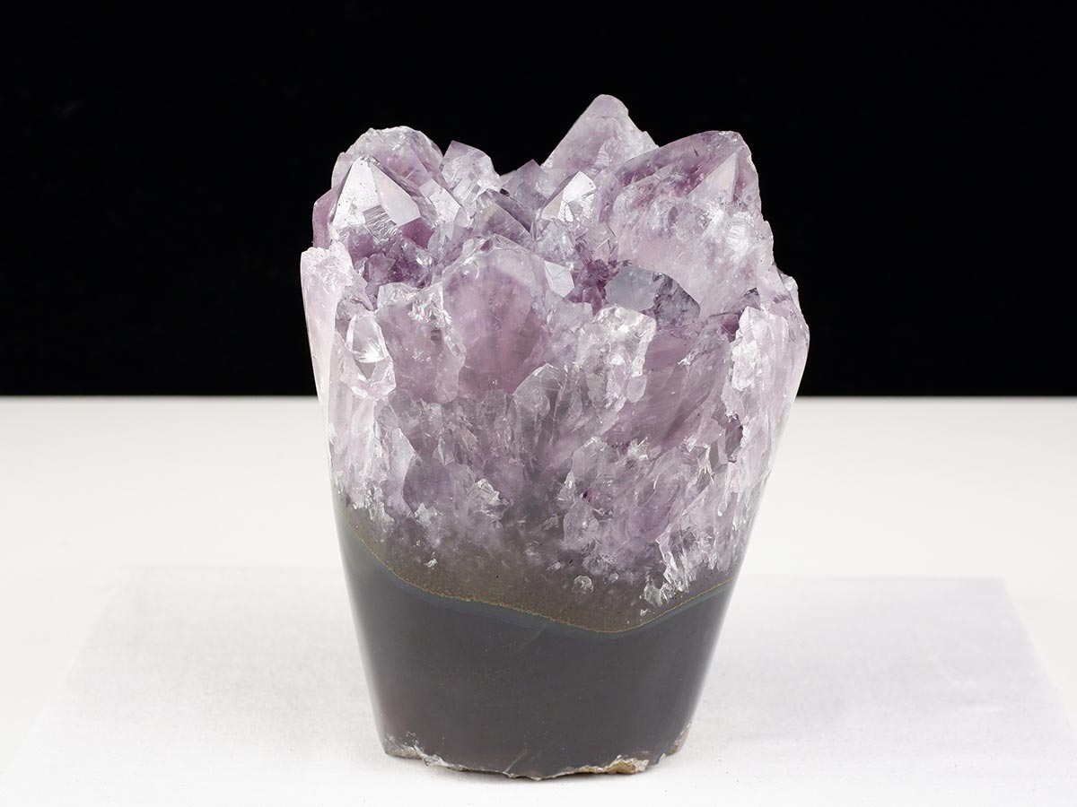 1.4Kg アメジストクラスター 原石 ウルグアイ産 花型 フラワー amethyst 一点物 282-759
