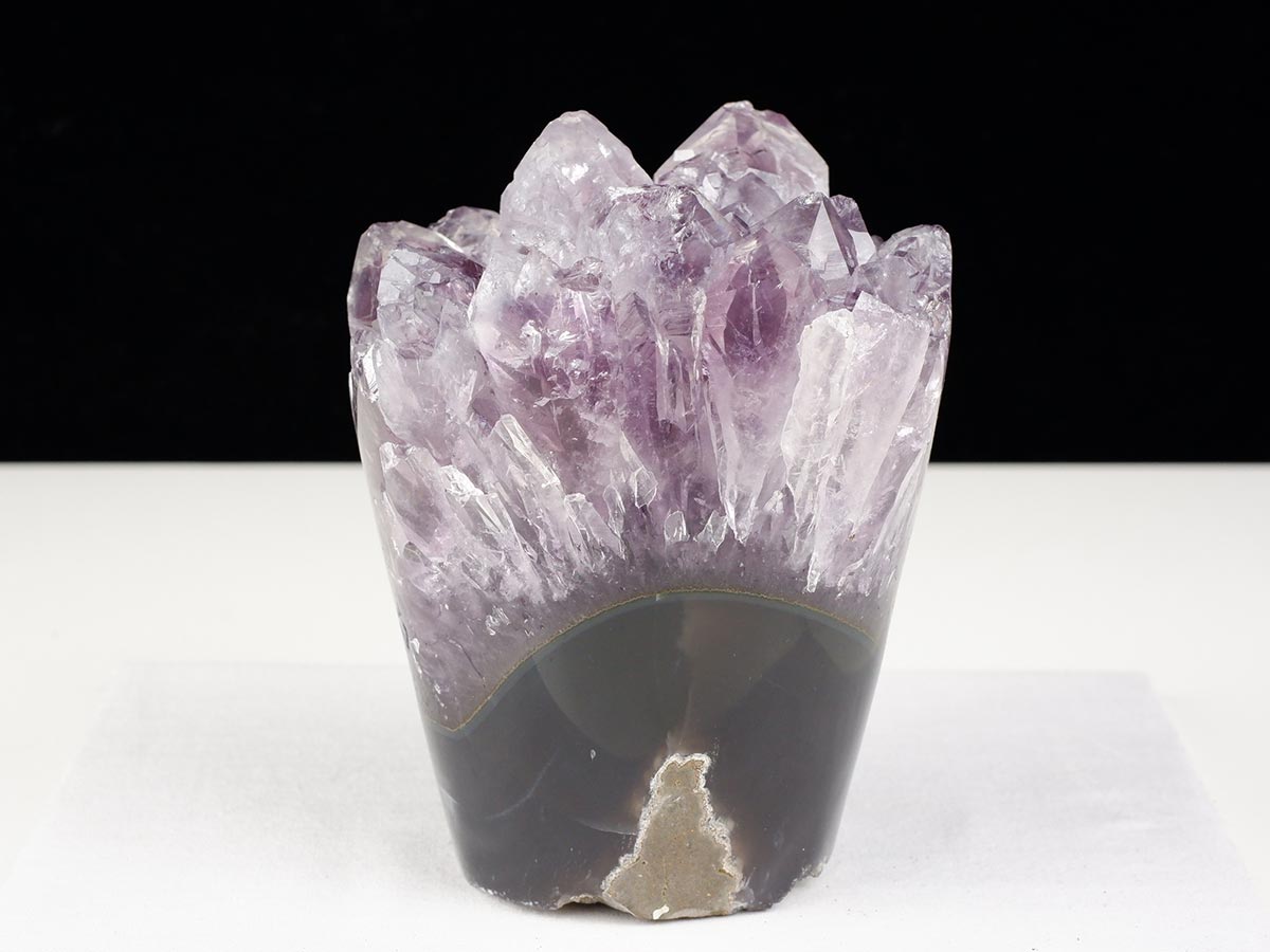 1.4Kg アメジストクラスター 原石 ウルグアイ産 花型 フラワー amethyst 一点物 282-759