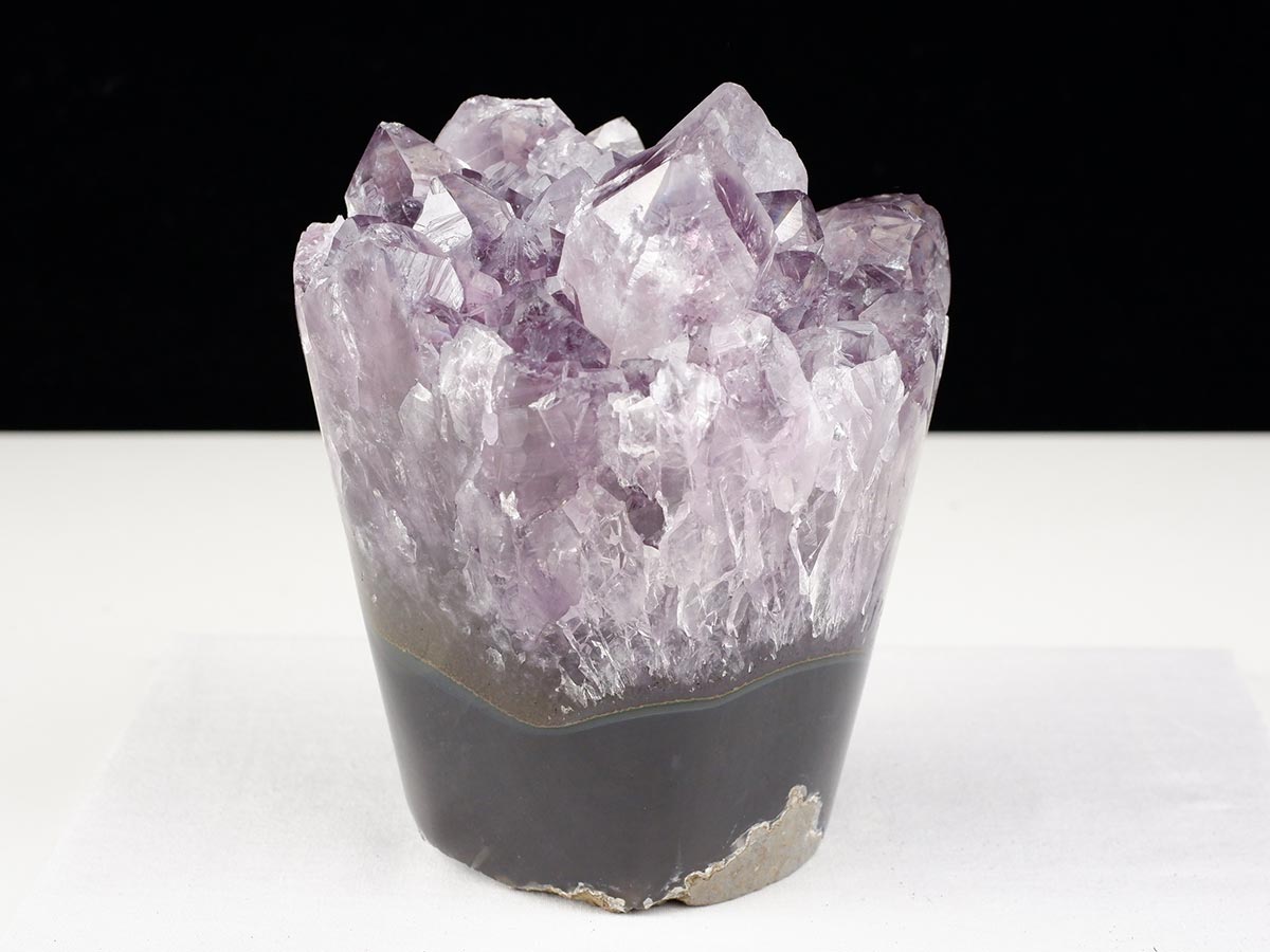 1.4Kg アメジストクラスター 原石 ウルグアイ産 花型 フラワー amethyst 一点物 282-759