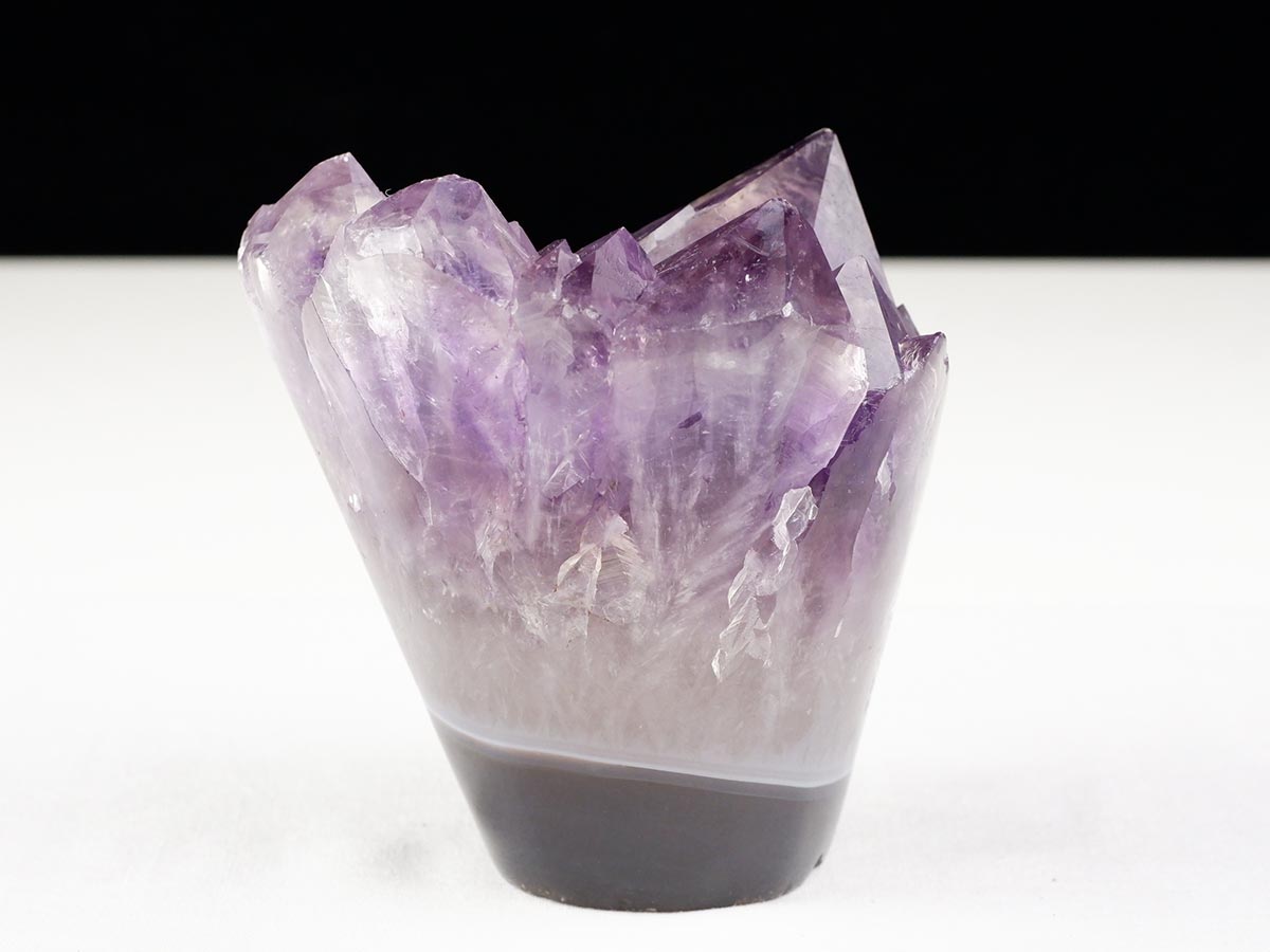 アメジストクラスター 原石 ウルグアイ産 花型 フラワー amethyst 一点物 282-760