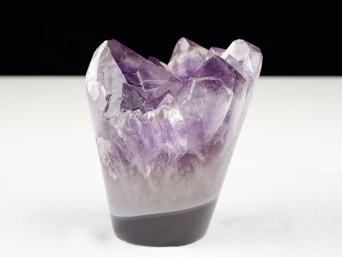 アメジストクラスター 原石 ウルグアイ産 花型 フラワー amethyst 一点物 282-760