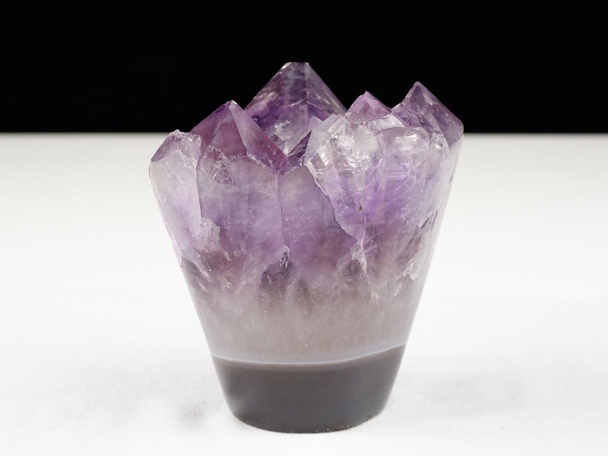 アメジストクラスター 原石 ウルグアイ産 花型 フラワー amethyst 一点物 282-760