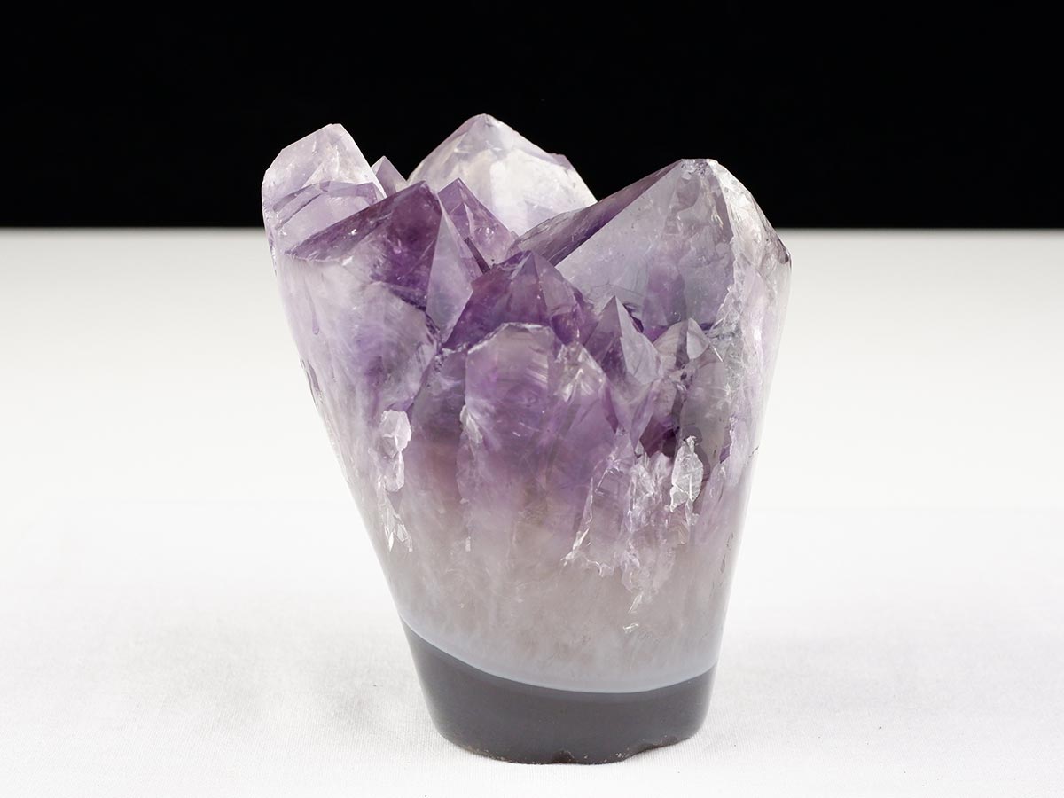 アメジストクラスター 原石 ウルグアイ産 花型 フラワー amethyst 一点物 282-760