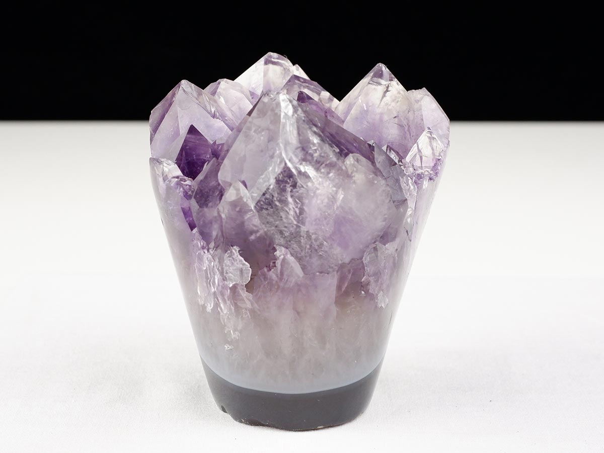 アメジストクラスター 原石 ウルグアイ産 花型 フラワー amethyst 一点物 282-760