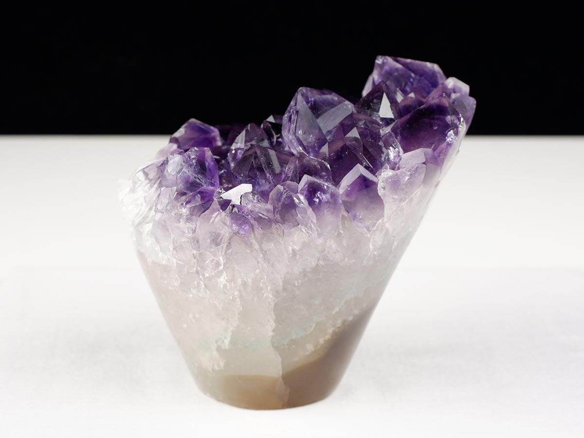 アメジストクラスター 原石 ウルグアイ産 花型 フラワー amethyst 一点物 282-761