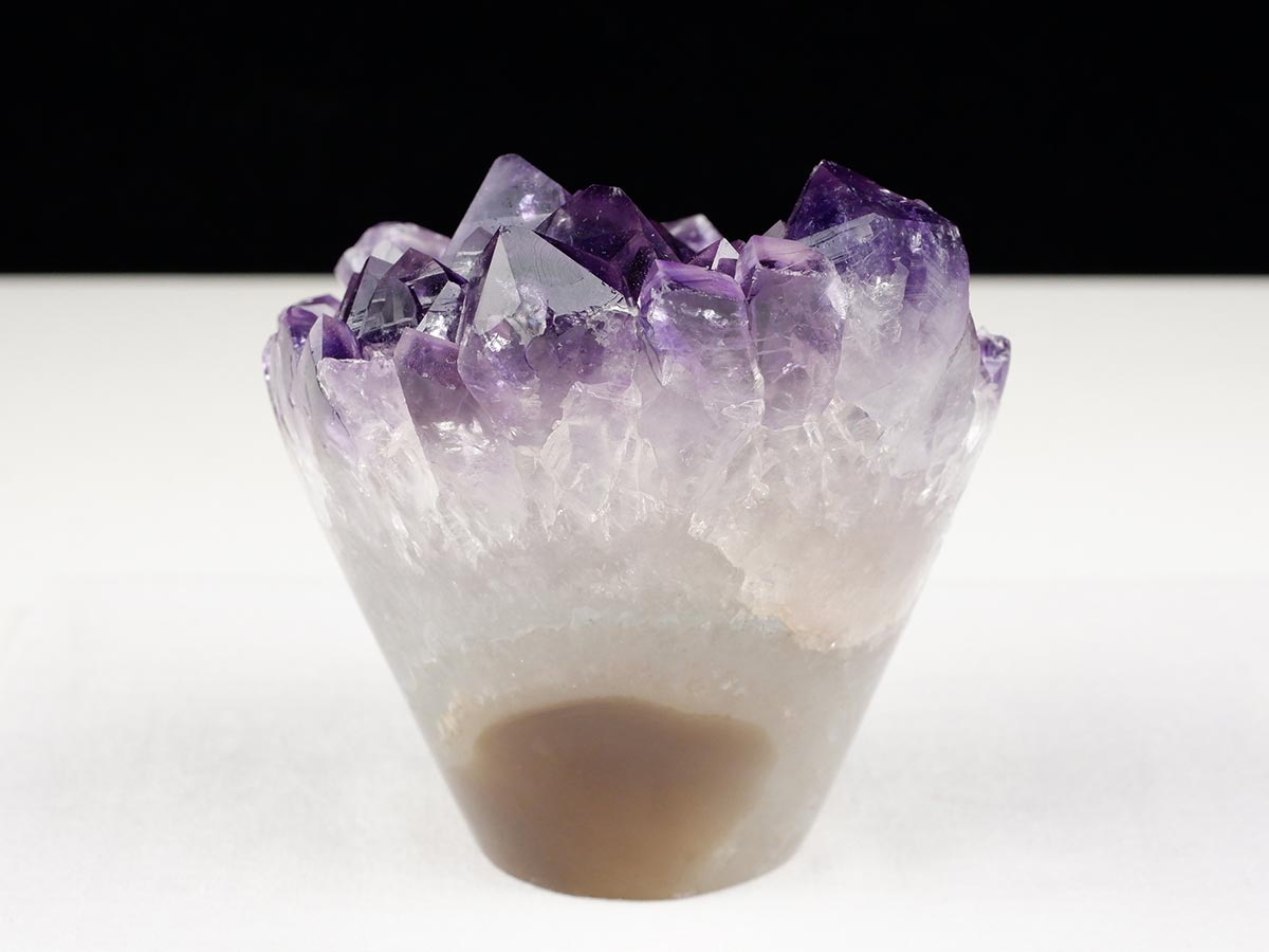 アメジストクラスター 原石 ウルグアイ産 花型 フラワー amethyst 一点物 282-761