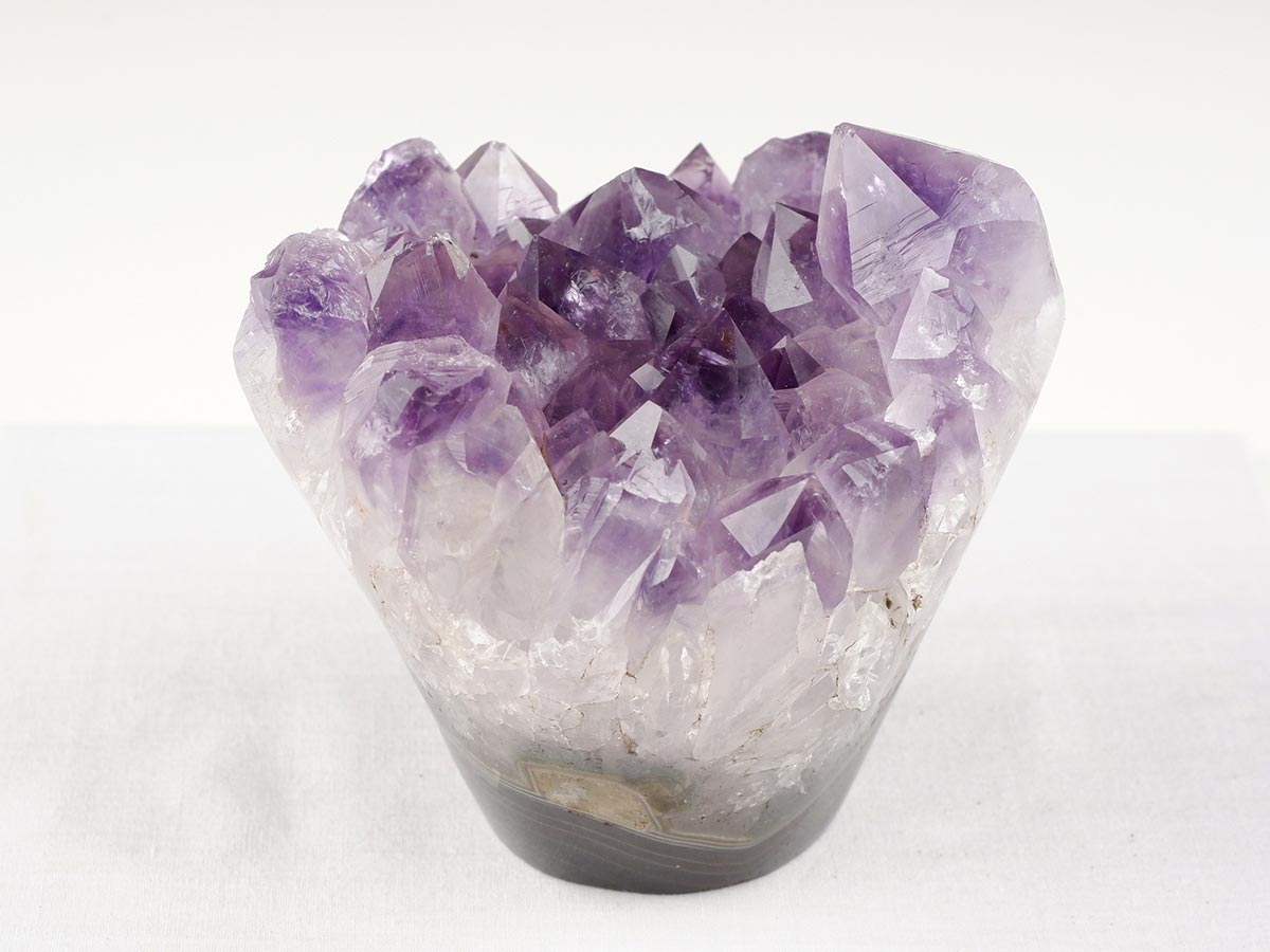 1Kg アメジストクラスター 原石 ウルグアイ産 花型 フラワー amethyst 一点物 282-762