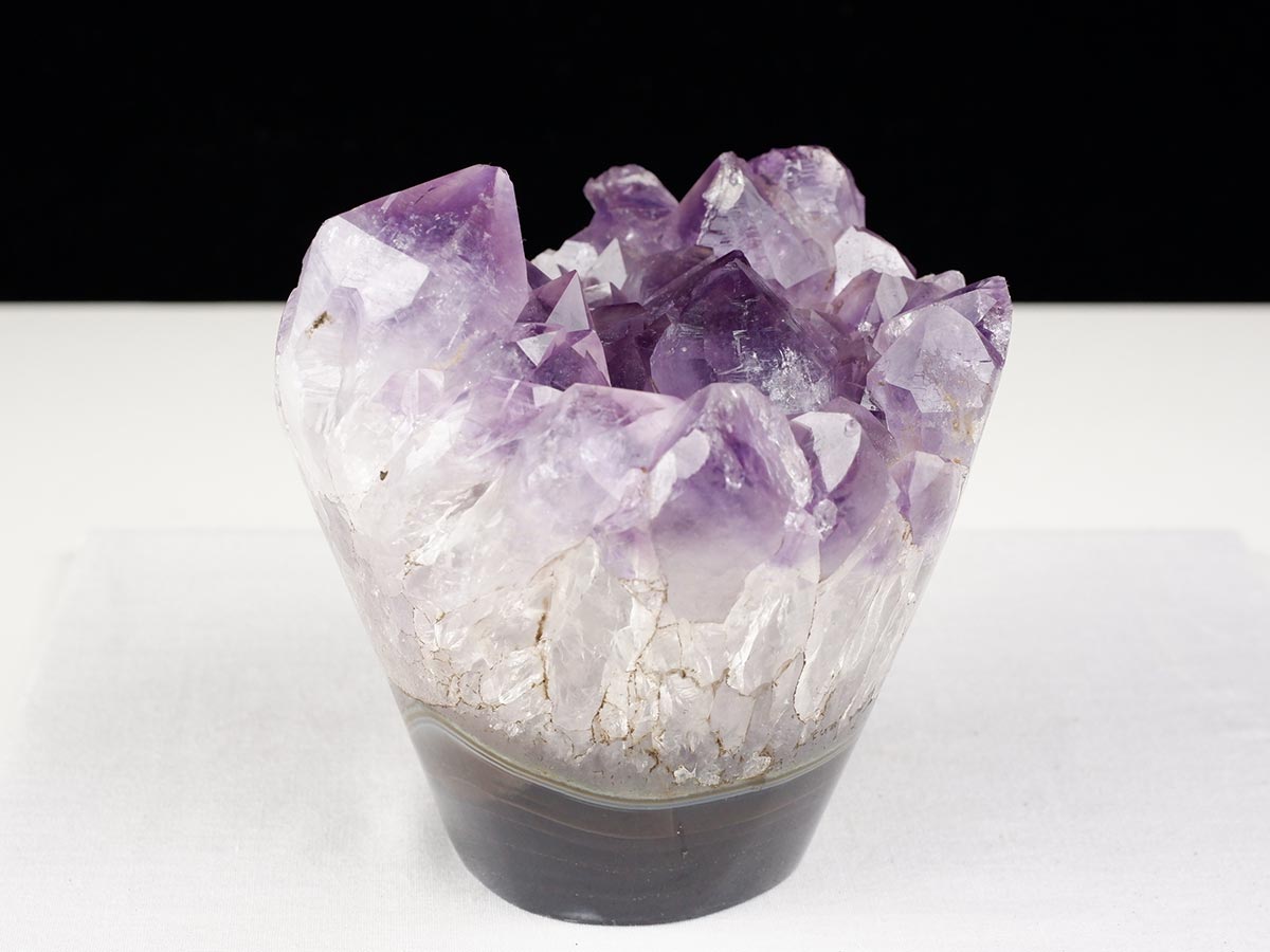1Kg アメジストクラスター 原石 ウルグアイ産 花型 フラワー amethyst 一点物 282-762