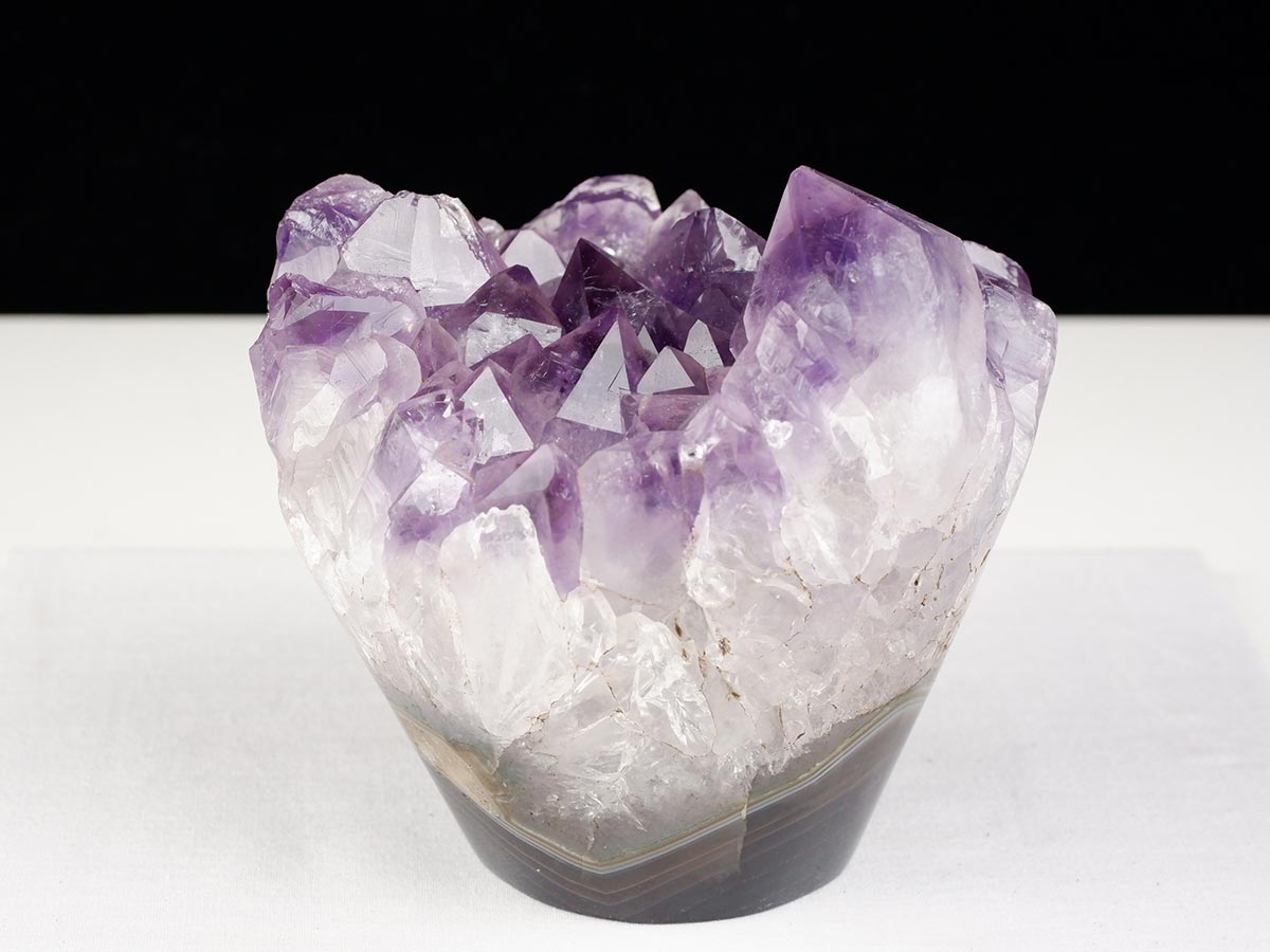 1Kg アメジストクラスター 原石 ウルグアイ産 花型 フラワー amethyst 一点物 282-762