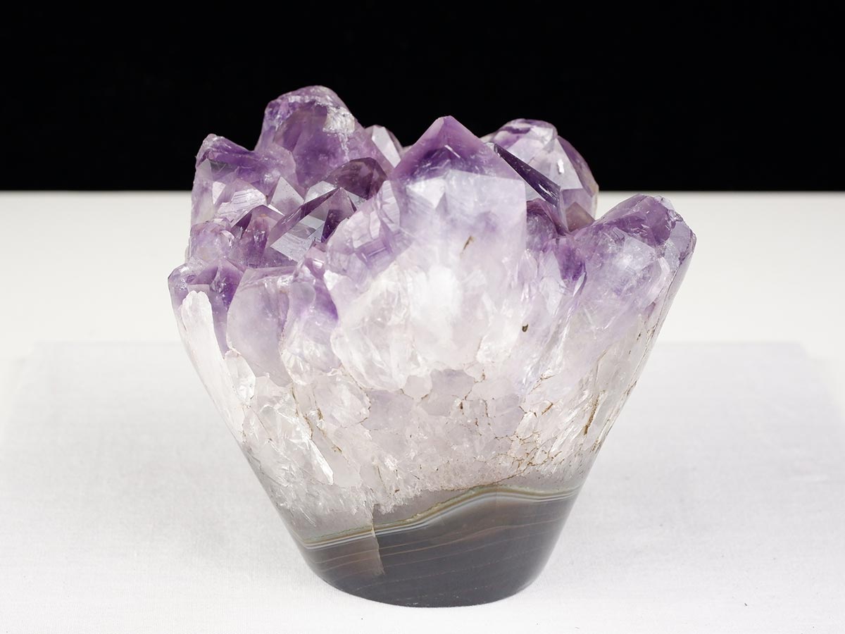 1Kg アメジストクラスター 原石 ウルグアイ産 花型 フラワー amethyst 一点物 282-762