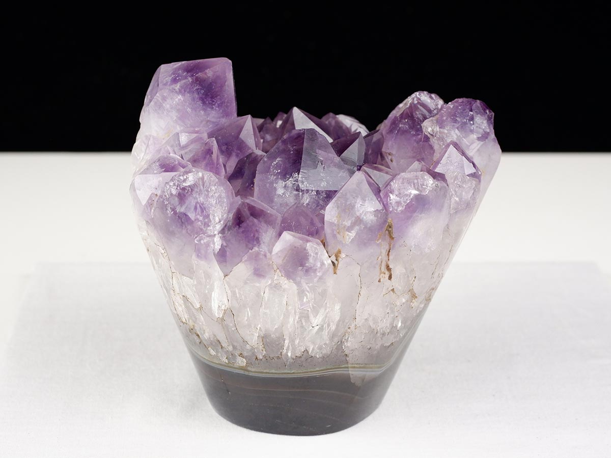 1Kg アメジストクラスター 原石 ウルグアイ産 花型 フラワー amethyst 一点物 282-762