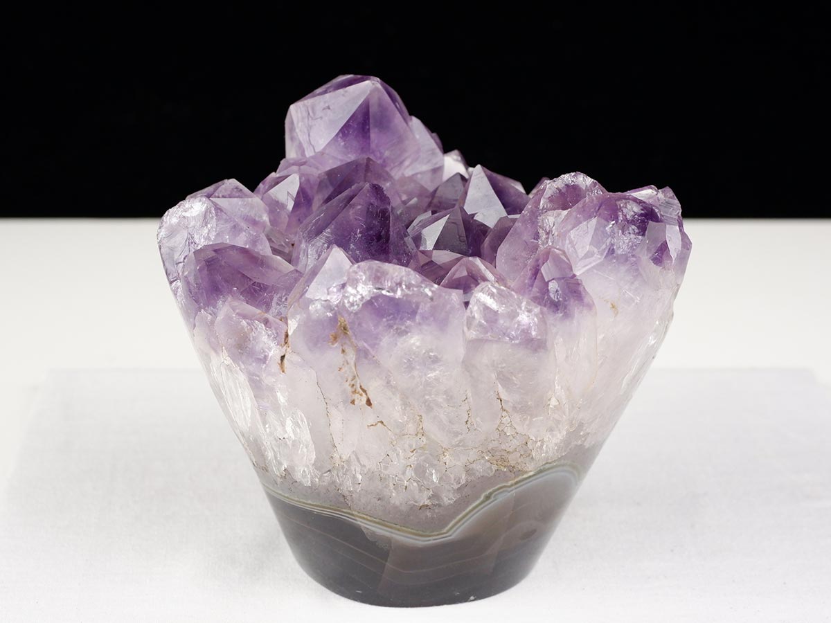 1Kg アメジストクラスター 原石 ウルグアイ産 花型 フラワー amethyst 一点物 282-762