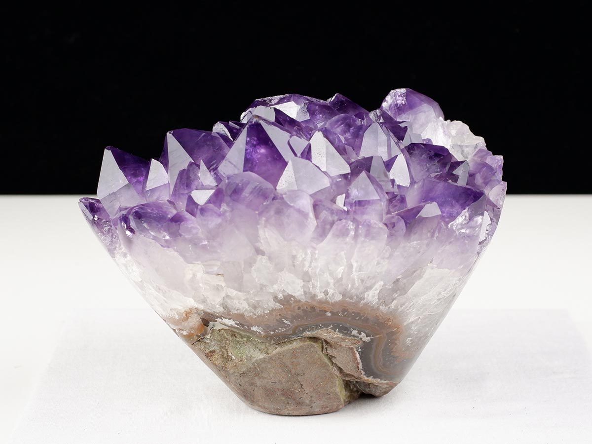 1.7Kg アメジストクラスター 原石 ウルグアイ産 花型 フラワー amethyst 一点物 282-763