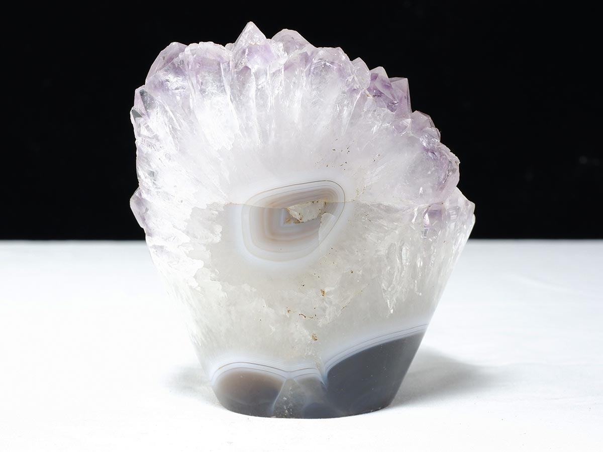 アメジスト クラスター 原石 フラワーアメジスト 花形 置物 一点物  282-783 [sold out]