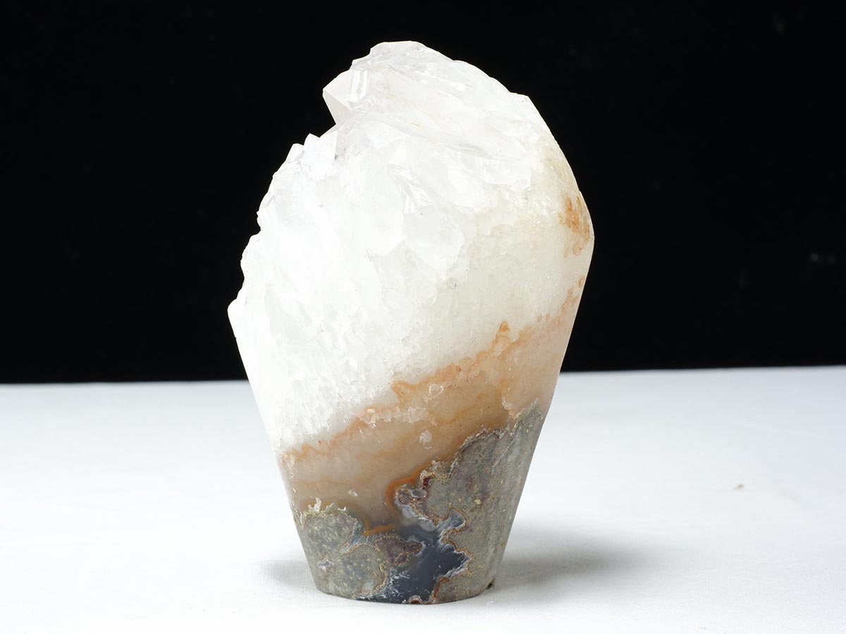 フラワー水晶 クラスター 原石 花形 置物 一点物 282-794