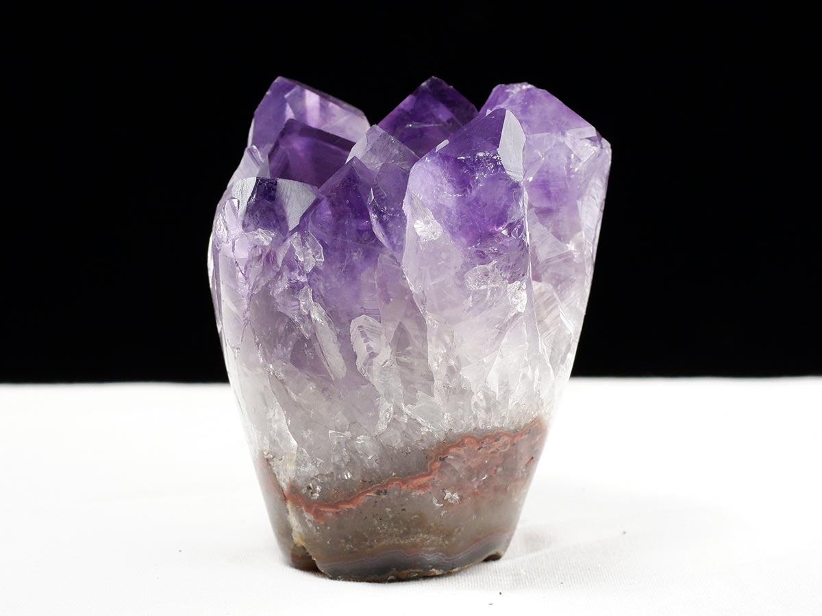 アメジスト クラスター ウルグアイ産 フラワーアメジスト 花型 原石 置物 amethyst 一点物 282-801