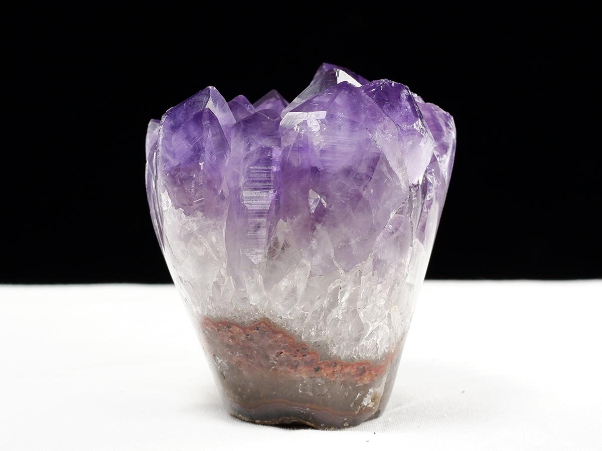 アメジスト クラスター ウルグアイ産 フラワーアメジスト 花型 原石 置物 amethyst 一点物 282-801