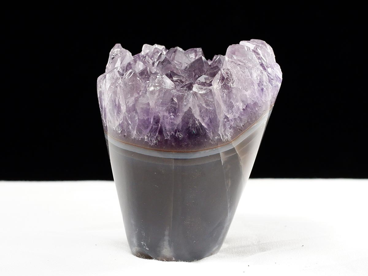 アメジスト クラスター ウルグアイ産 フラワーアメジスト 花型 原石 置物 amethyst 一点物 282-802