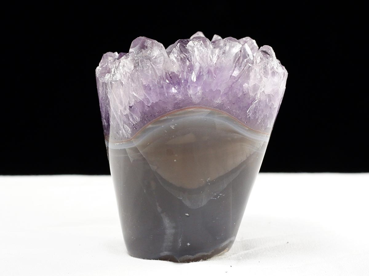 アメジスト クラスター ウルグアイ産 フラワーアメジスト 花型 原石 置物 amethyst 一点物 282-802