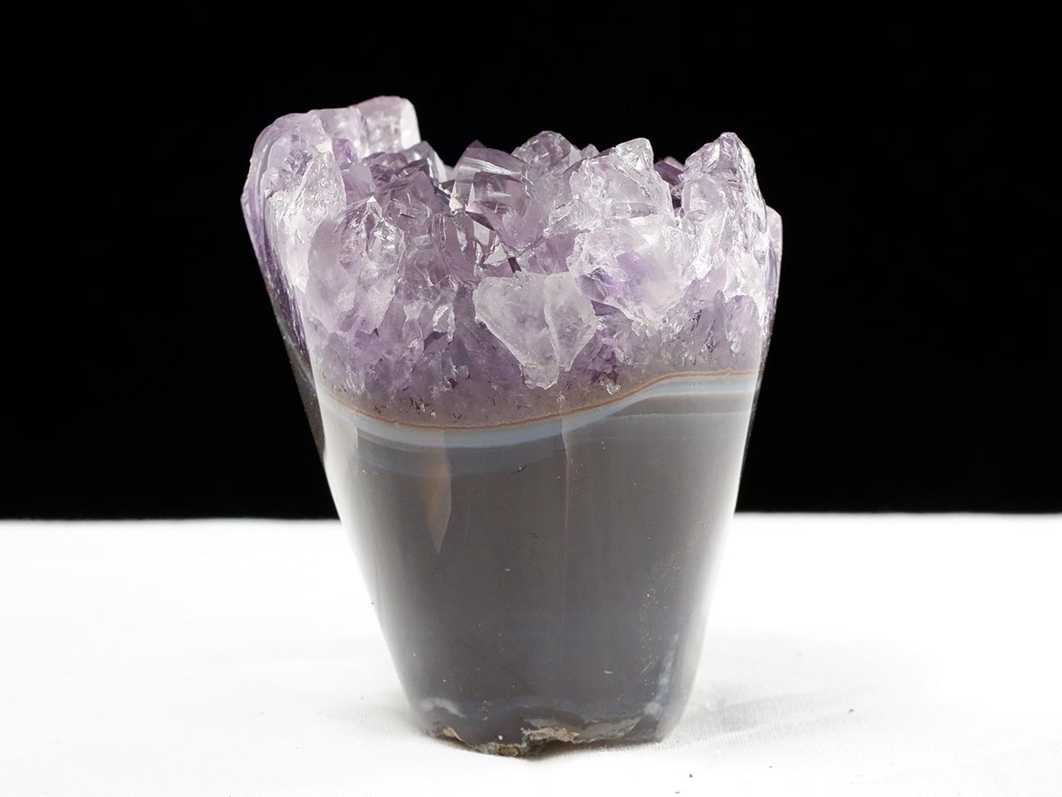 アメジスト クラスター ウルグアイ産 フラワーアメジスト 花型 原石 置物 amethyst 一点物 282-802
