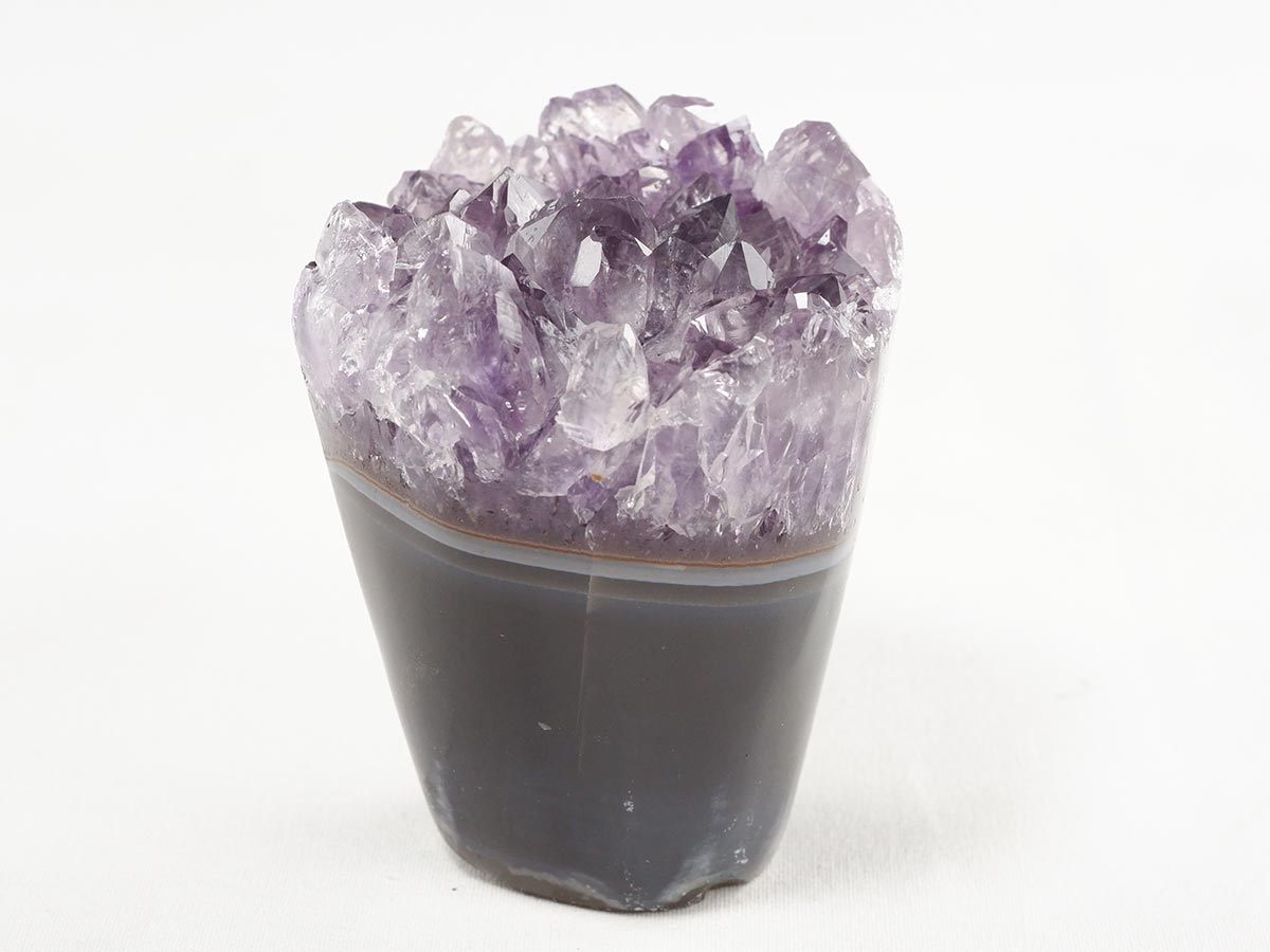 アメジスト クラスター ウルグアイ産 フラワーアメジスト 花型 原石 置物 amethyst 一点物 282-802