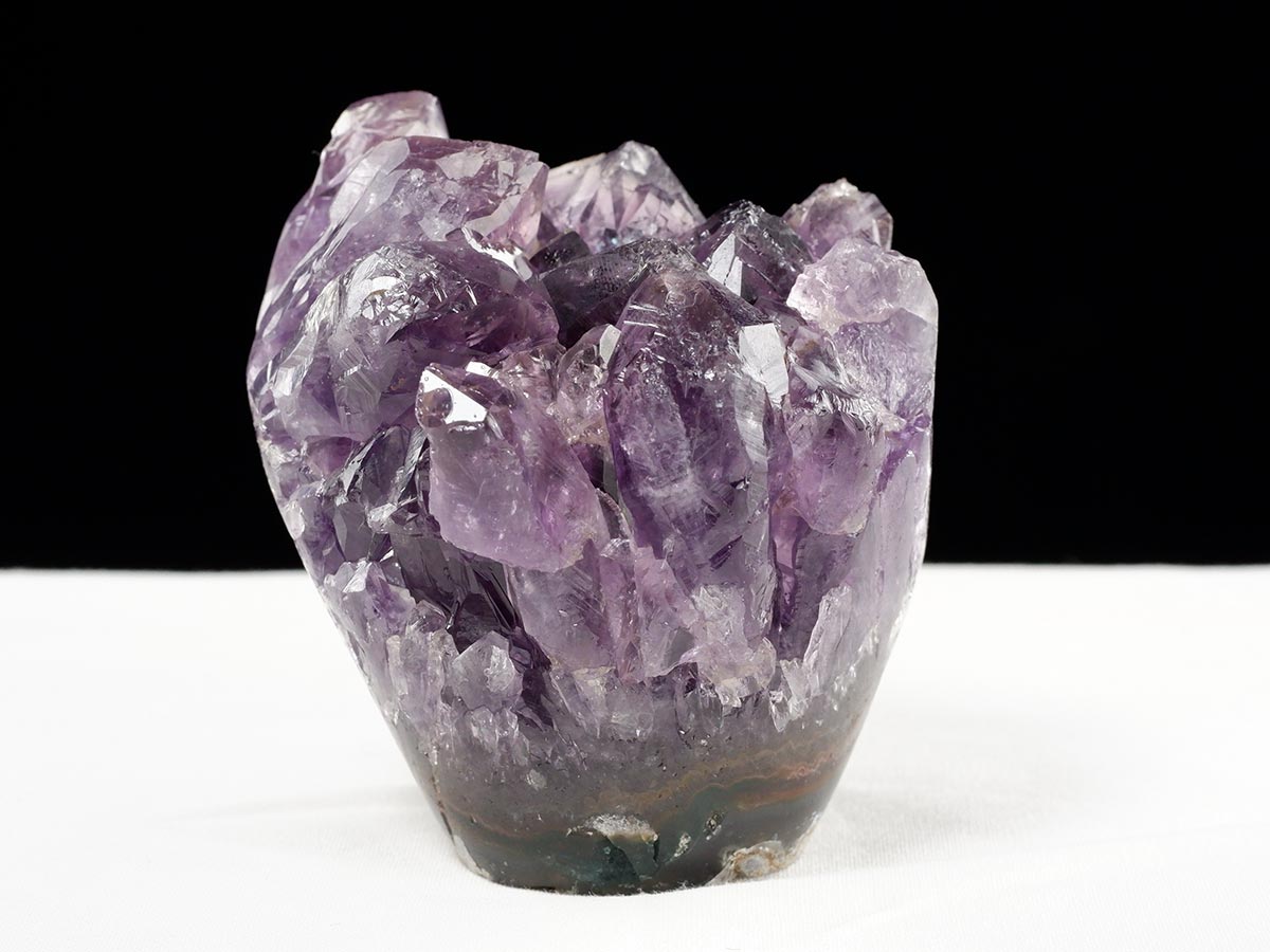 アメジスト クラスター ウルグアイ産 フラワーアメジスト 花型 原石 置物 amethyst 一点物 282-803