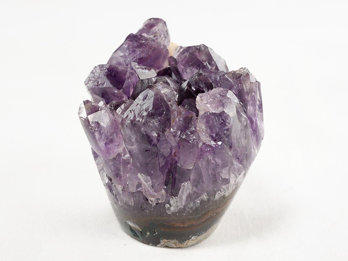 アメジスト クラスター ウルグアイ産 フラワーアメジスト 花型 原石 置物 amethyst 一点物 282-803