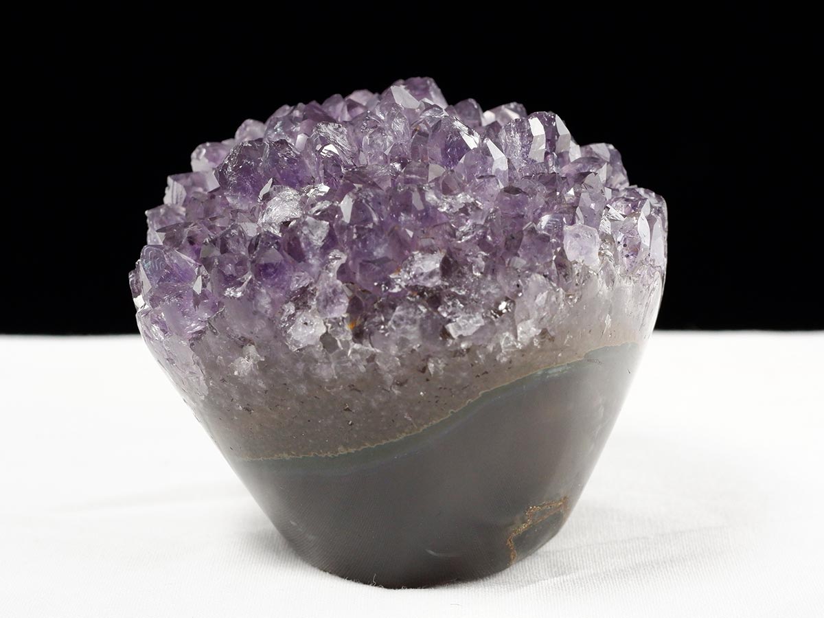 アメジスト クラスター ウルグアイ産 フラワーアメジスト 花型 原石 置物 amethyst 一点物 282-804