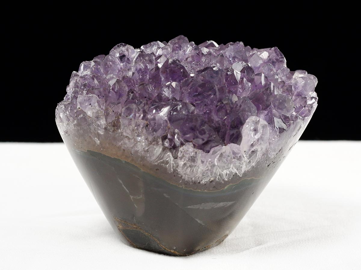 アメジスト クラスター ウルグアイ産 フラワーアメジスト 花型 原石 置物 amethyst 一点物 282-804