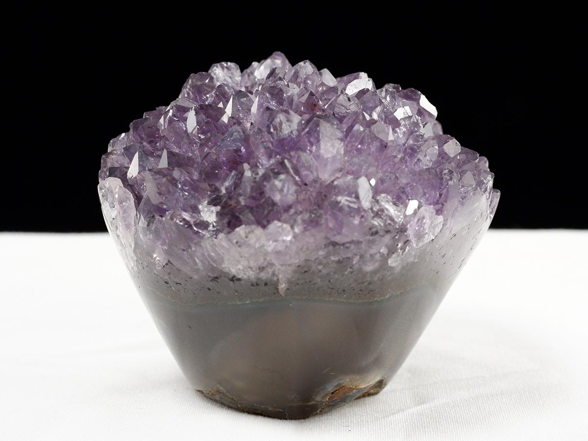 アメジスト クラスター ウルグアイ産 フラワーアメジスト 花型 原石 置物 amethyst 一点物 282-804