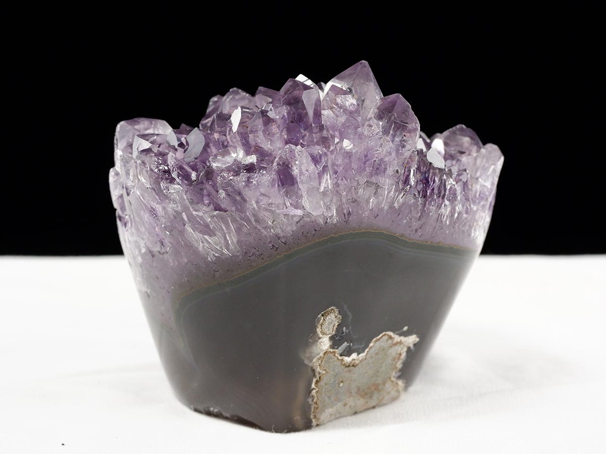 アメジスト クラスター ウルグアイ産 フラワーアメジスト 花型 原石 置物 amethyst 一点物 282-805