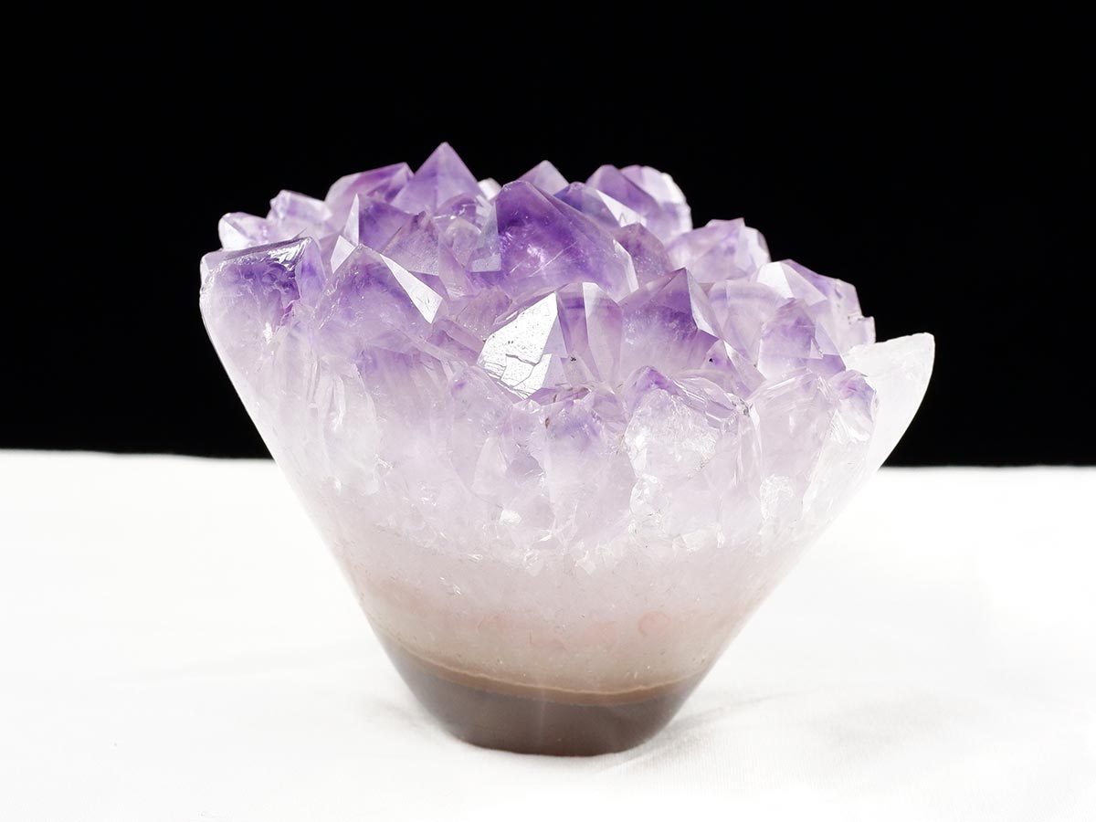 アメジスト クラスター ウルグアイ産 フラワーアメジスト 花型 原石 置物 amethyst 一点物 282-807