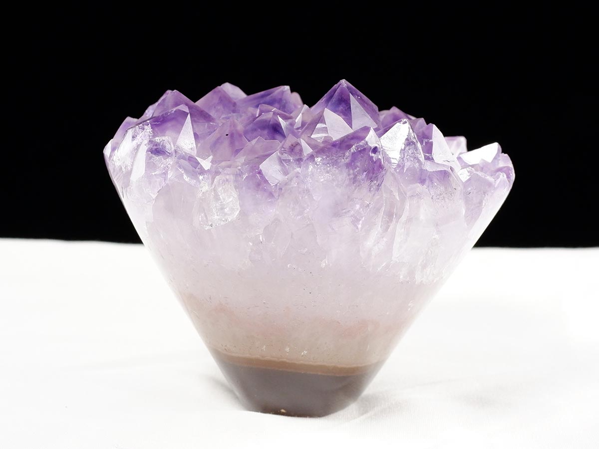 アメジスト クラスター ウルグアイ産 フラワーアメジスト 花型 原石 置物 amethyst 一点物 282-807