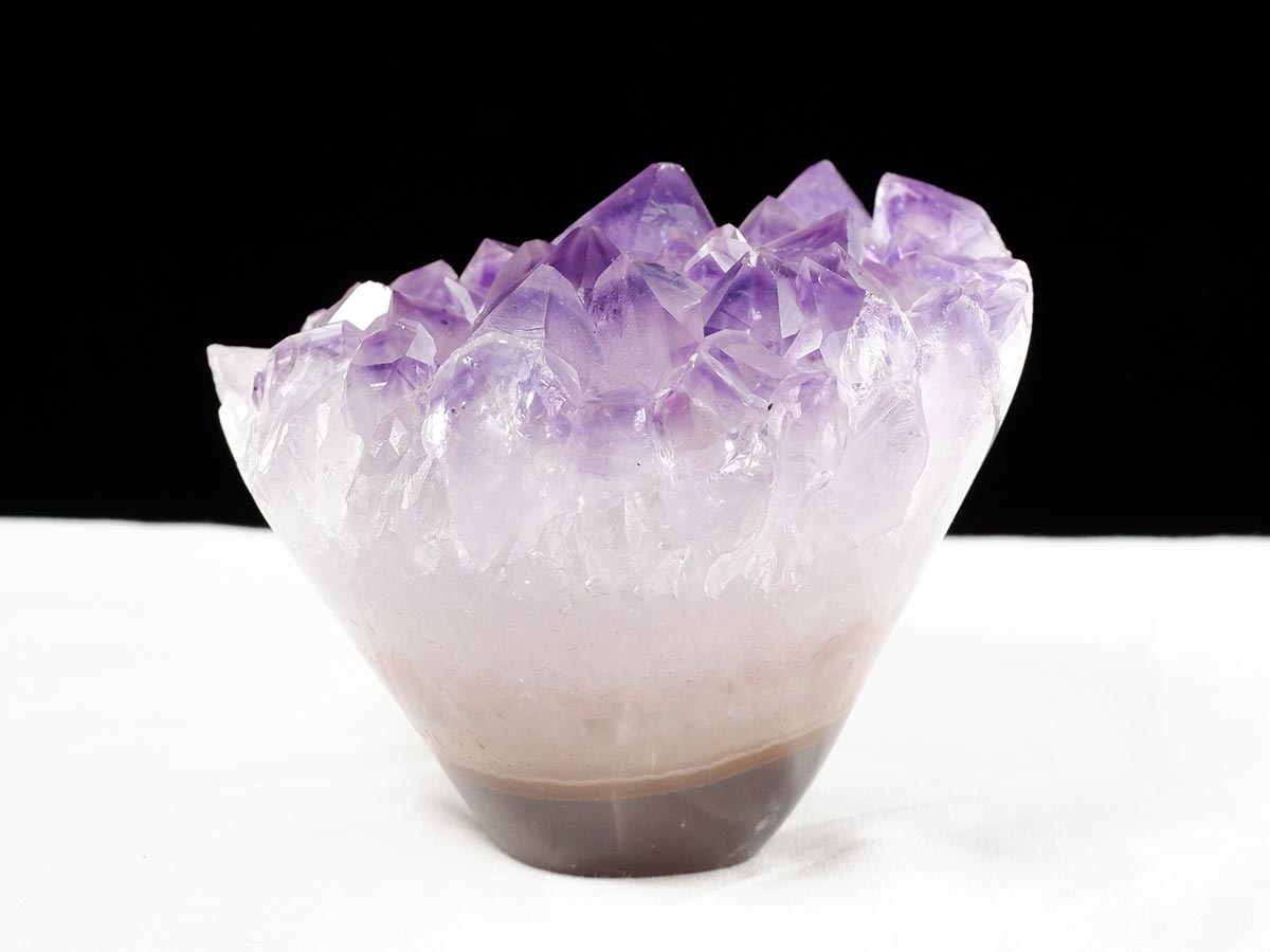 アメジスト クラスター ウルグアイ産 フラワーアメジスト 花型 原石 置物 amethyst 一点物 282-807