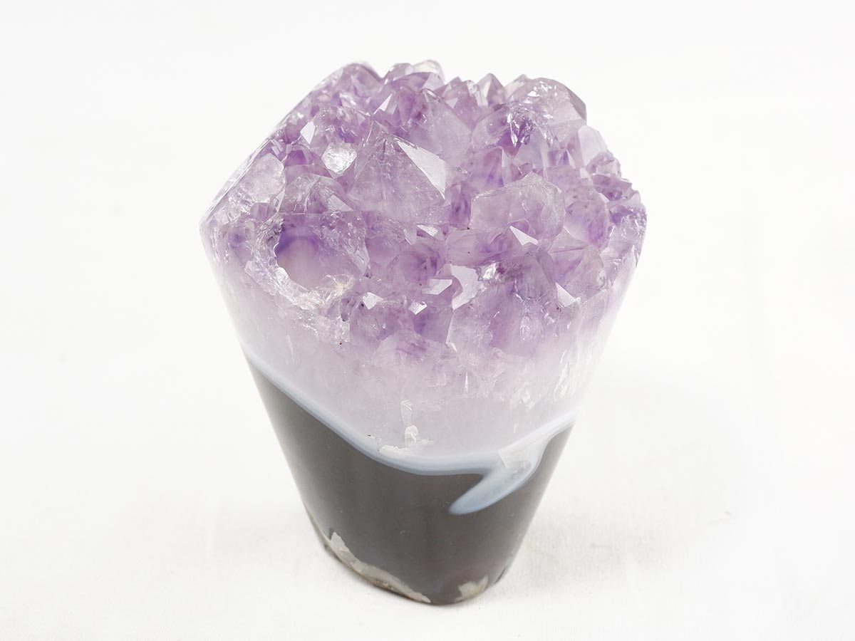 アメジスト クラスター ウルグアイ産 フラワーアメジスト 花型 原石 置物 amethyst 一点物 282-809