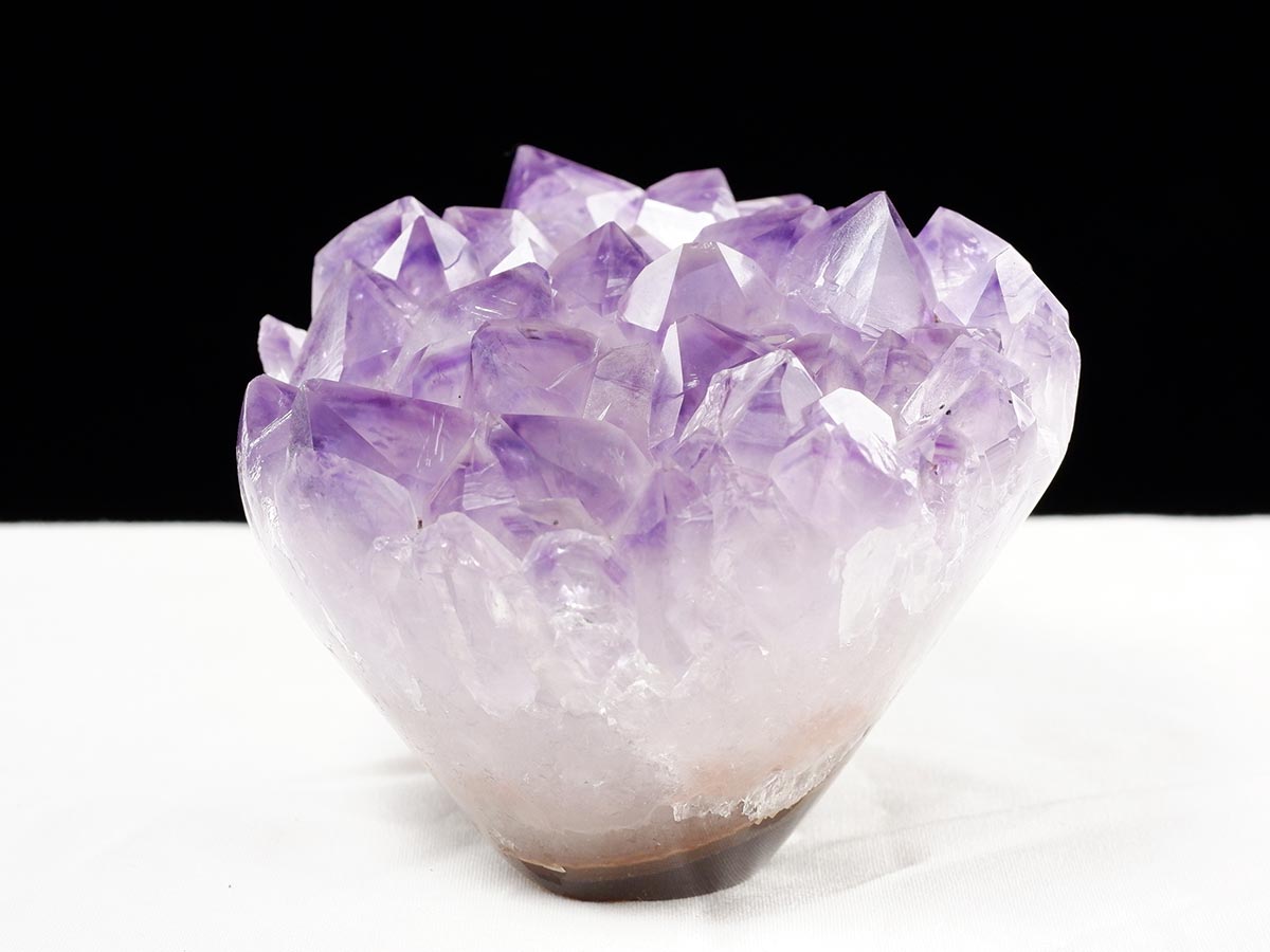 アメジスト クラスター ウルグアイ産 フラワーアメジスト 花型 原石 置物 amethyst 一点物 282-810