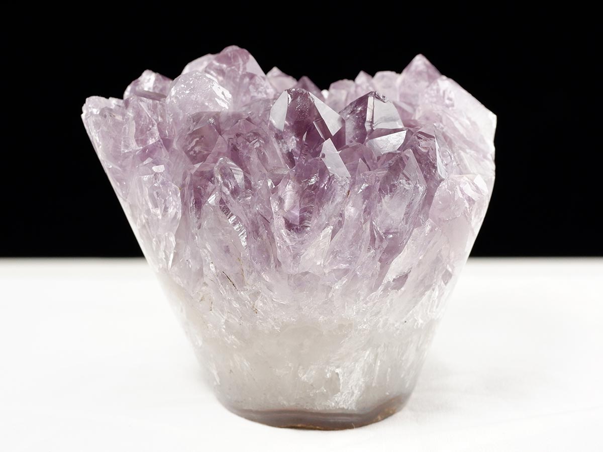 アメジスト クラスター ウルグアイ産 フラワーアメジスト 花型 原石 置物 amethyst 一点物 282-811