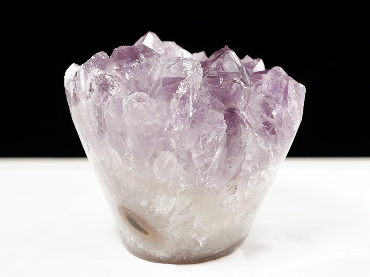 アメジスト クラスター ウルグアイ産 フラワーアメジスト 花型 原石 置物 amethyst 一点物 282-811