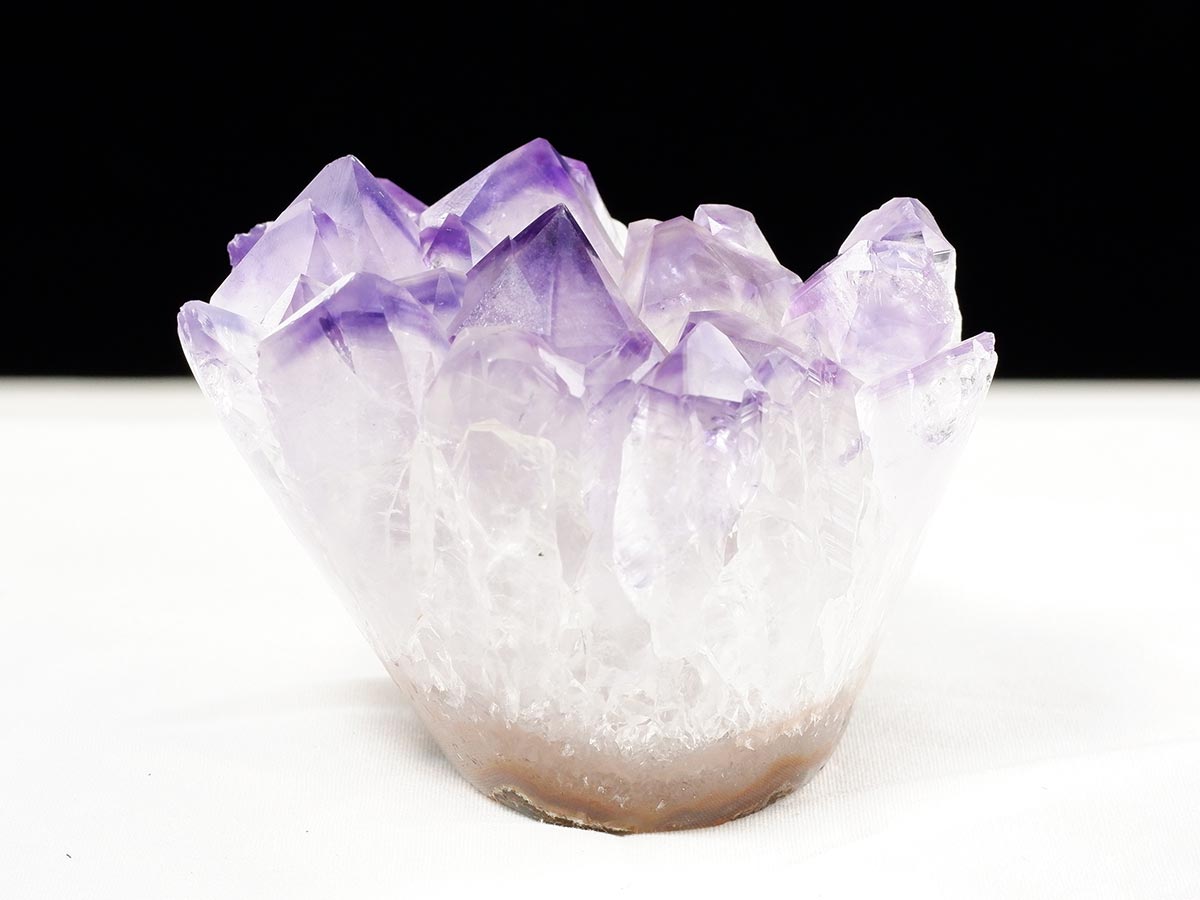 アメジスト クラスター ウルグアイ産 フラワーアメジスト 花型 原石 置物 amethyst 一点物 282-812