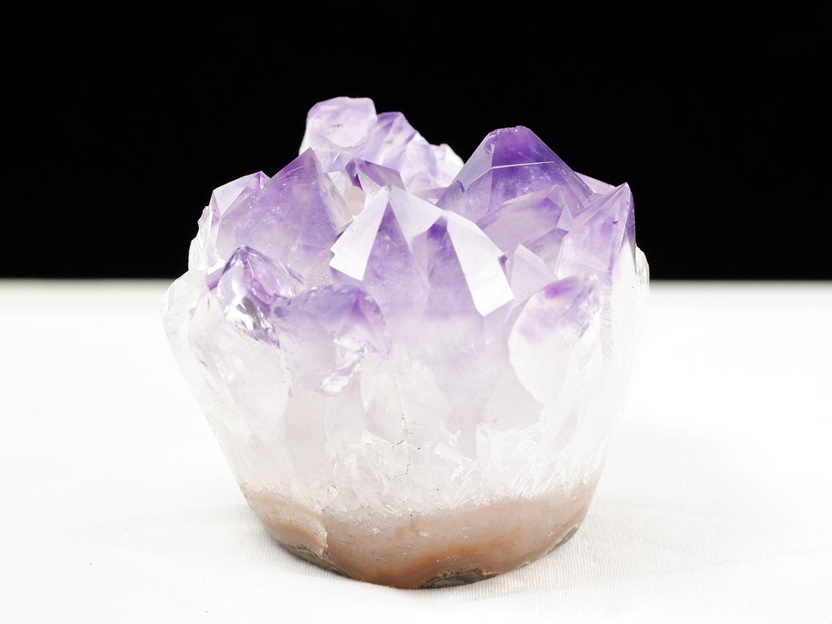 アメジスト クラスター ウルグアイ産 フラワーアメジスト 花型 原石 置物 amethyst 一点物 282-812