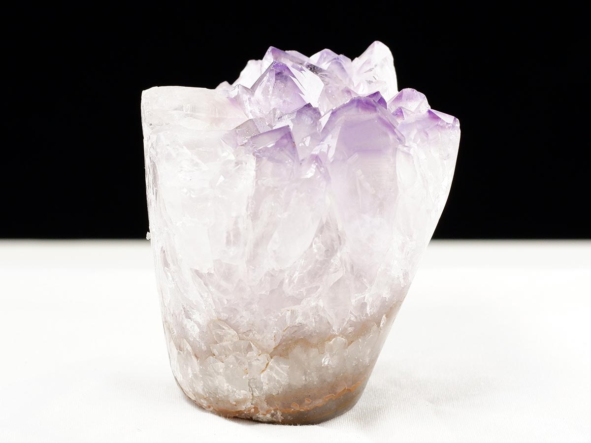 アメジスト クラスター ウルグアイ産 フラワーアメジスト 花型 原石 置物 amethyst 一点物 282-813