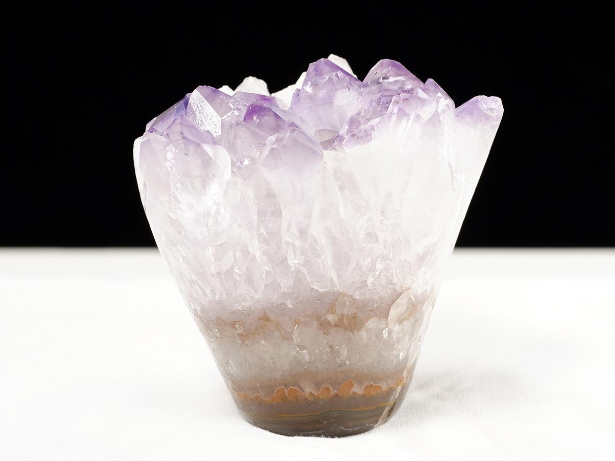 アメジスト クラスター ウルグアイ産 フラワーアメジスト 花型 原石 置物 amethyst 一点物 282-813