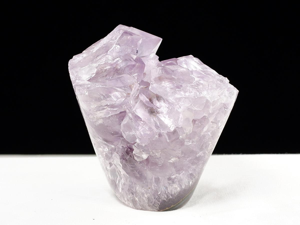 アメジスト クラスター ウルグアイ産 フラワーアメジスト 花型 原石 置物 amethyst 一点物 282-815
