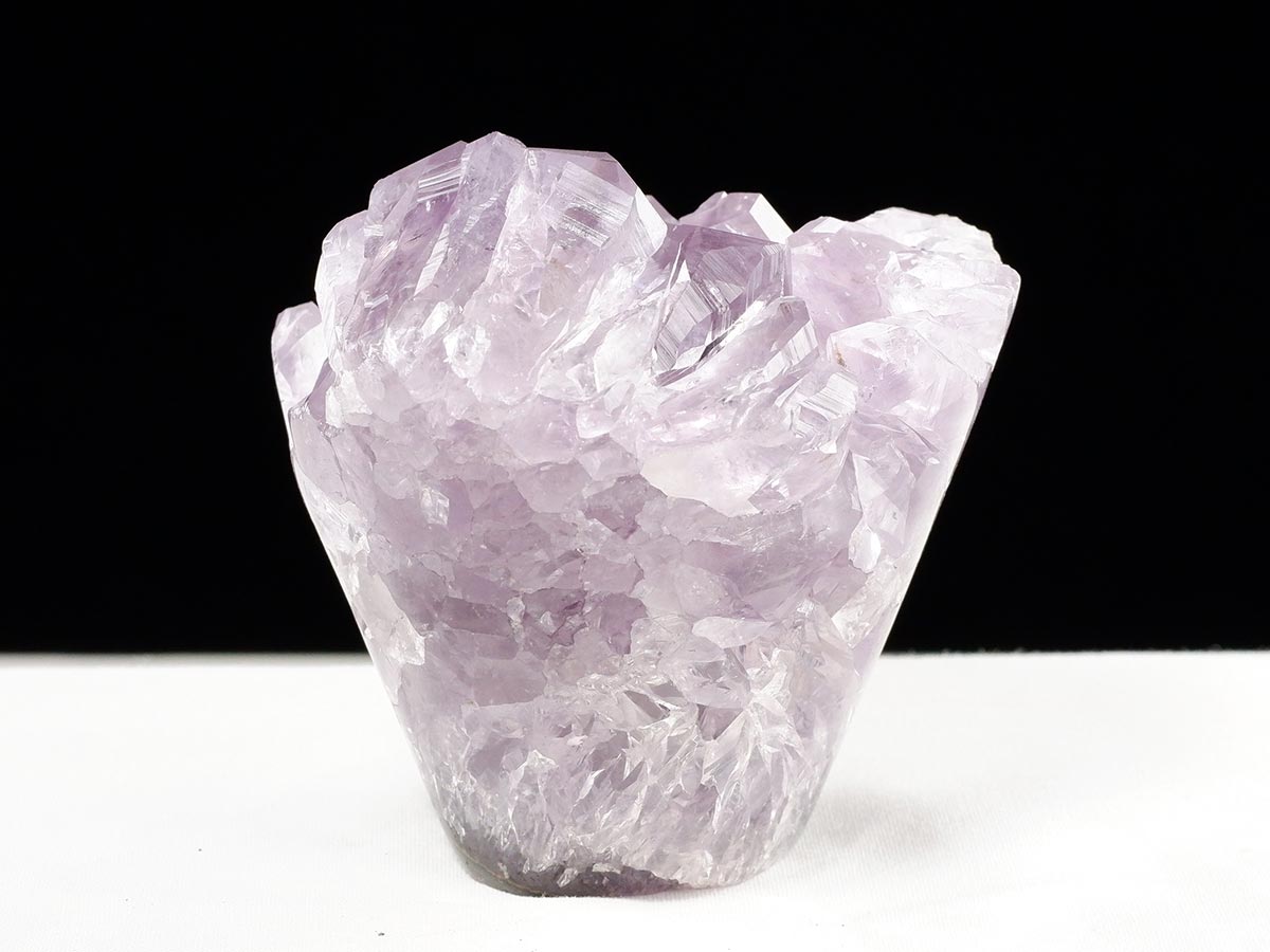 アメジスト クラスター ウルグアイ産 フラワーアメジスト 花型 原石 置物 amethyst 一点物 282-815