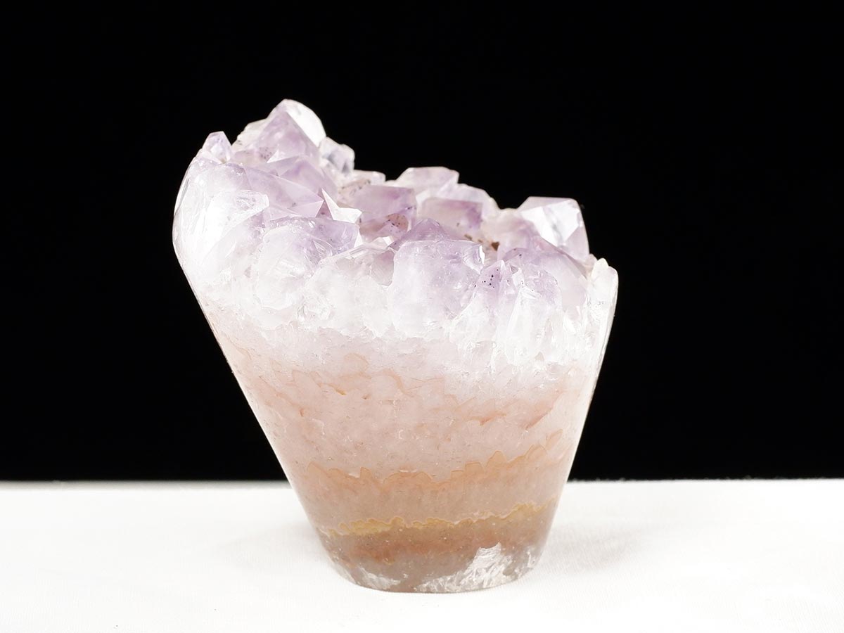 アメジスト クラスター ウルグアイ産 フラワーアメジスト 花型 原石 置物 amethyst 一点物 282-816