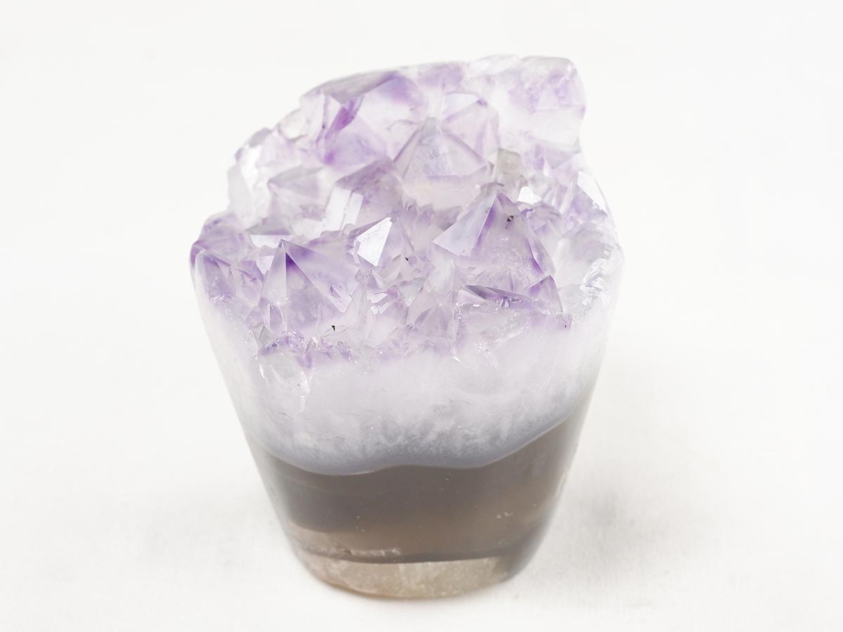 アメジスト クラスター ウルグアイ産 フラワーアメジスト 花型 原石 置物 amethyst 一点物 282-819